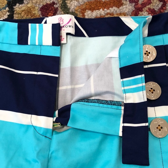 Julie Brown NYC Navy Blue Sailor Shorts Size 10 - Picture 6 of 8